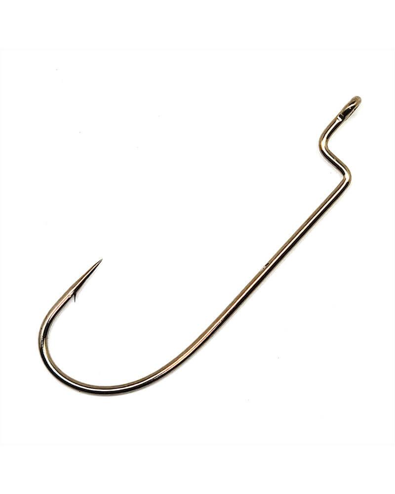 Gamakatsu Worm Offset Shank O'Shaughnessy Bend Hooks NS Black-Terminal Tackle-Gamakatsu-Tackle World