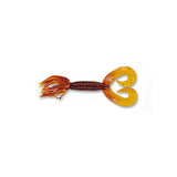 Gary Yamamoto 5" Double Tail Hula Grubs-Lures-Gary Yamamoto-284 - Rootbeer w/ Large Red & Small Gold-Tackle World