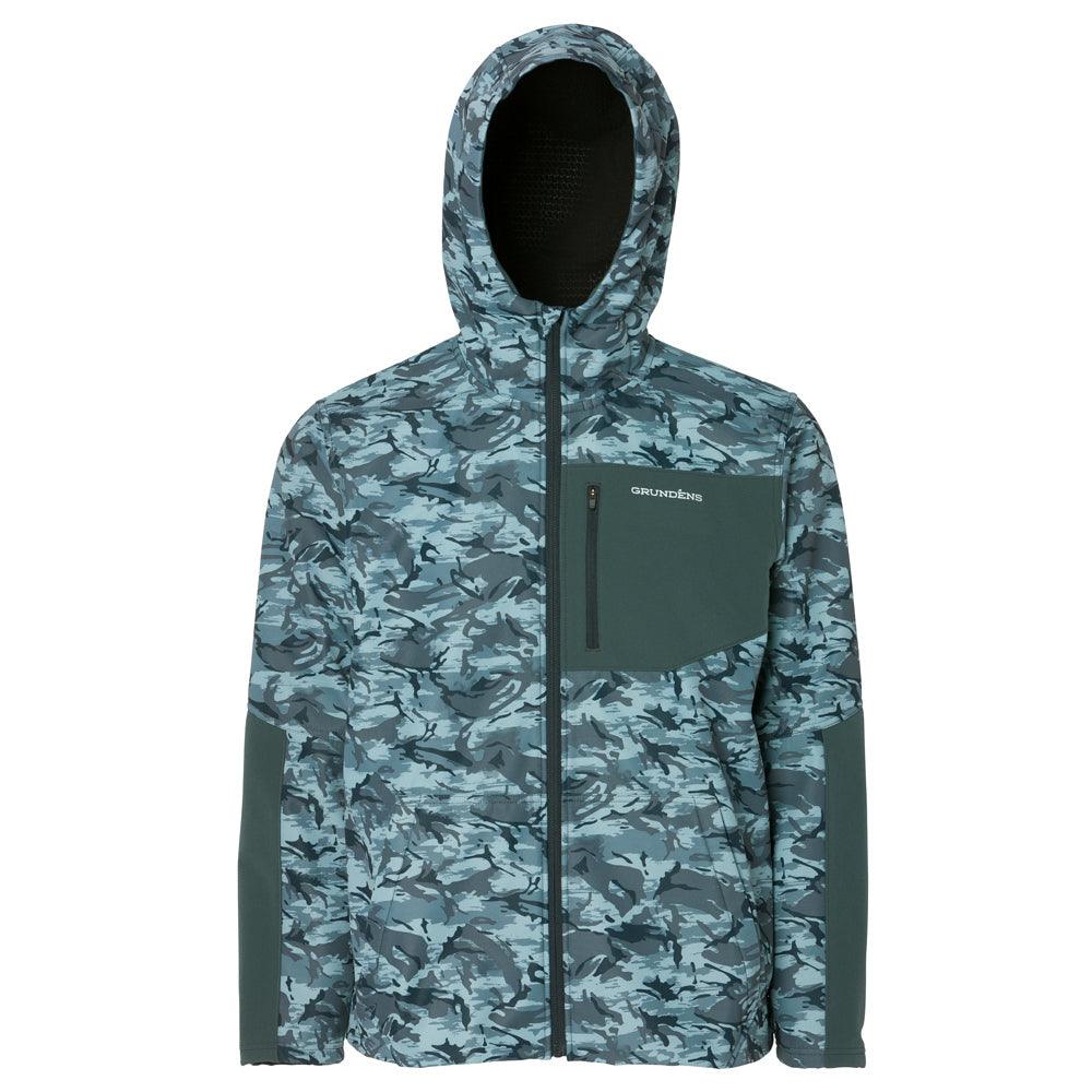 Grundens Bulkhead Tech Fleece Jackets CLOSE-OUT-Apparel-Grundens-Refraction Camo Dark Slate-S-Tackle World