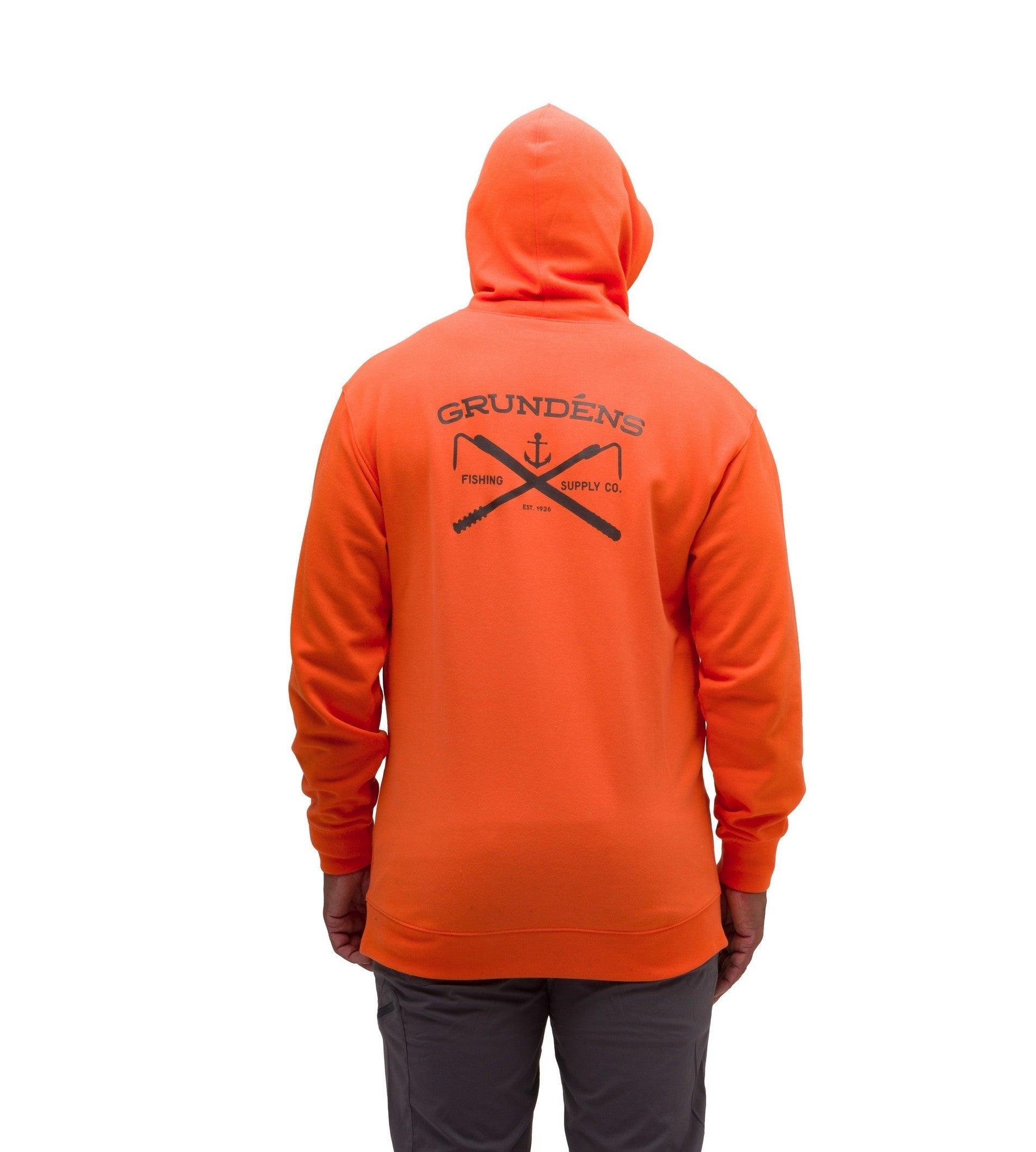 Grundens Displacement DWR Hoodie CLOSE-OUT-Apparel-Grundens-Red Orange-S-Tackle World