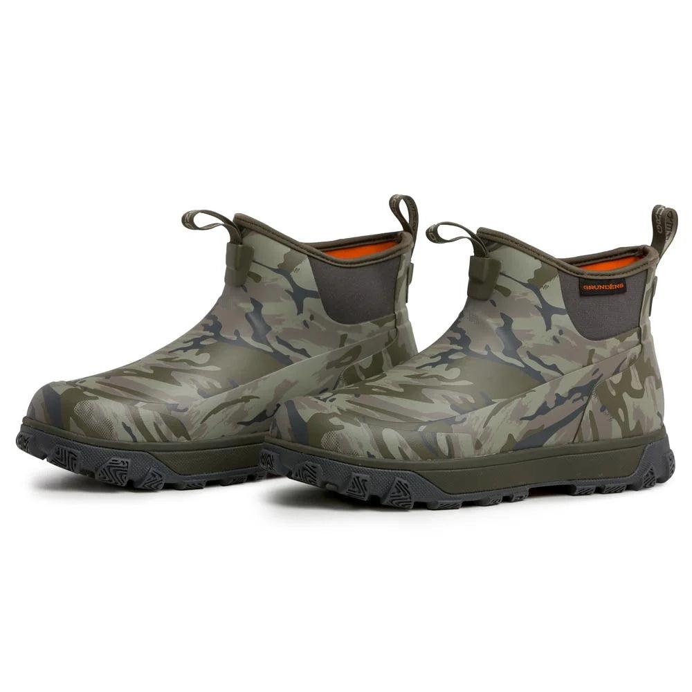 Grundens Men's 6" Deviation Ankle Boots-Apparel-Grundens-Refraction Camo Stone-8-Tackle World