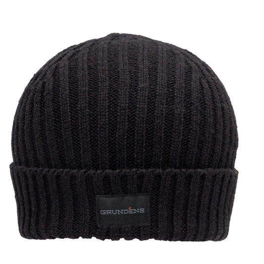 Grundens Merino Beanie-Apparel-Grundens-Solid Black-One Size-Tackle World