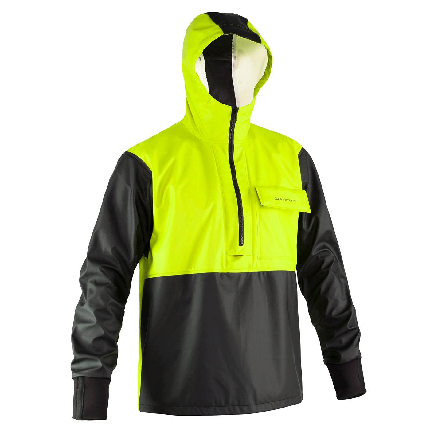 Grundens Neptune 103 Commercial Fishing Anorak Pullover Jackets-Apparel-Grundens-Hi Vis Yellow-M-Tackle World