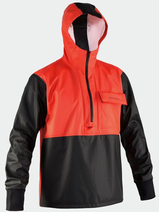 Grundens Neptune 103 Commercial Fishing Anorak Pullover Jackets-Apparel-Grundens-Orange-S-Tackle World