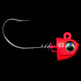 NLBN - No Live Bait Needed Hot Heads Screw Lock Jig Heads for 5" Paddle Tails