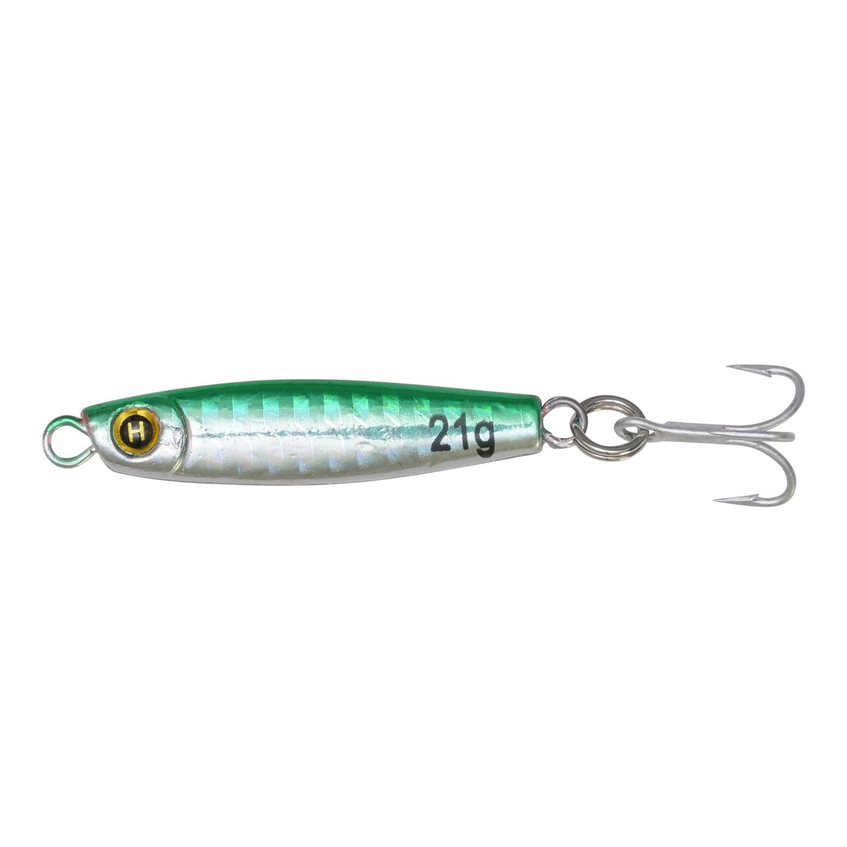 Hogy Heavy Minnow Jigs With VMC Treble Hook-Lures-Hogy-3/4oz Green (230594)-Tackle World