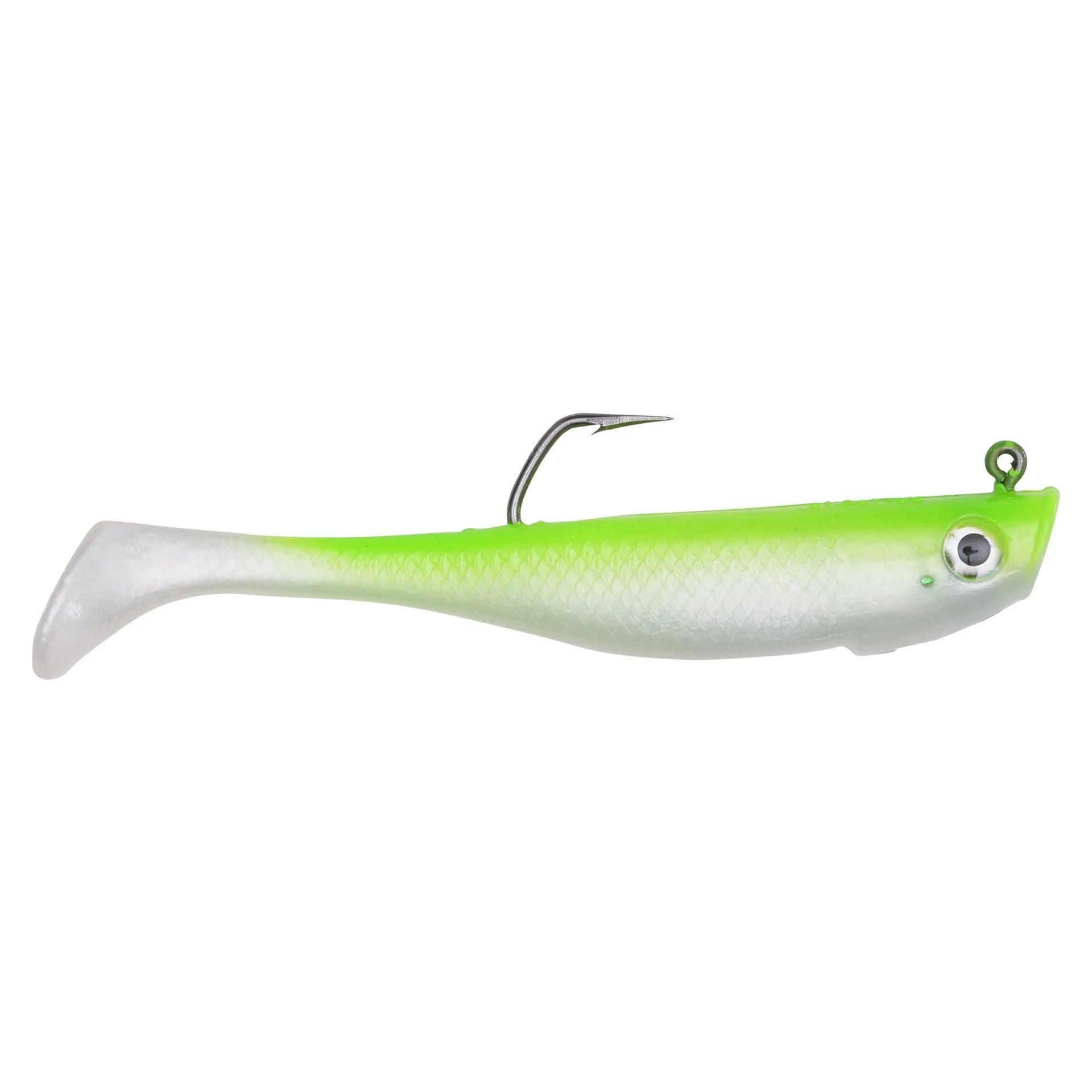 Hogy Pro Tail Paddles-Lures-Hogy-Length: 5.5" / Weight: 2 oz-Chartreuse Bone-Tackle World