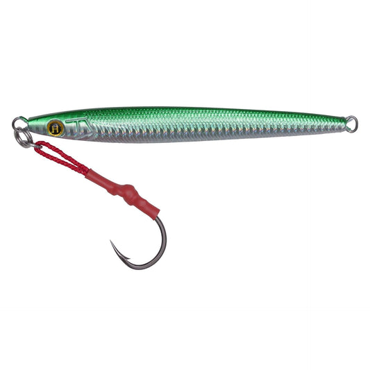 Hogy Sand Eel Jigs with Assist Hooks-Lures-Hogy-Weight: 3.5oz - Length: 5"-Green-Tackle World