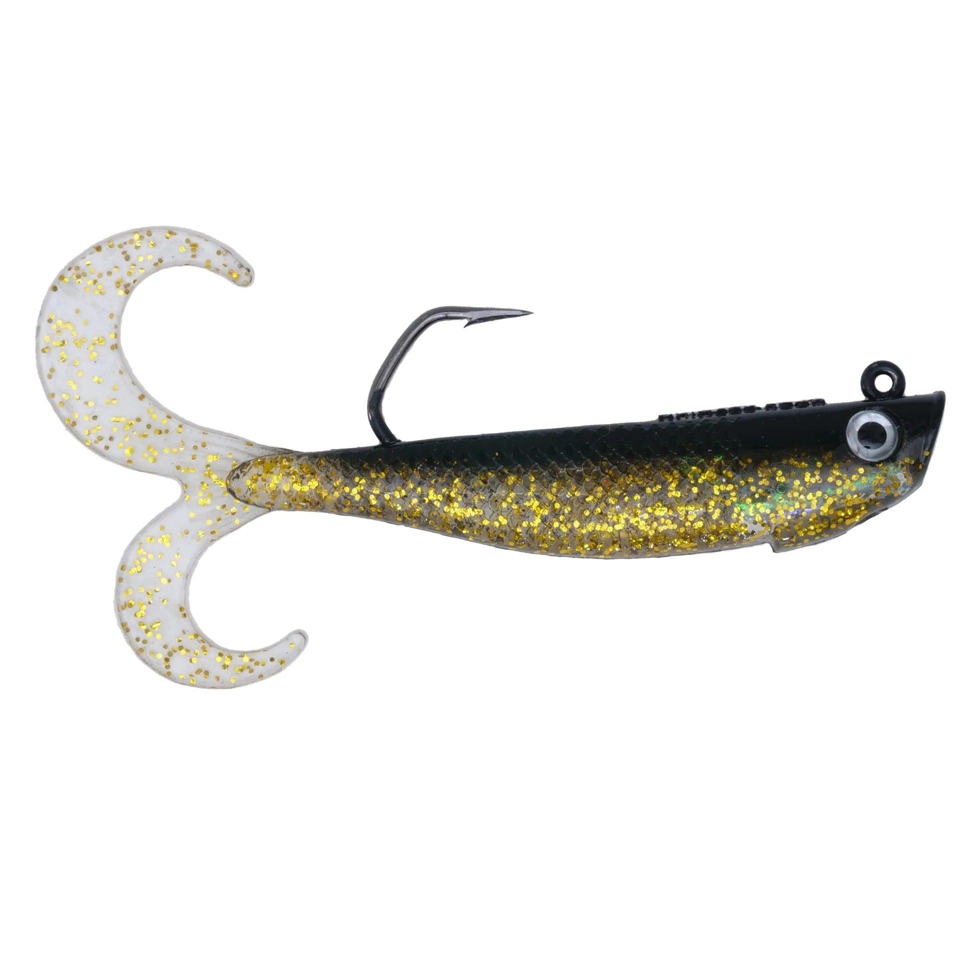 Hogy Slow Tail Twin Tail Swimbait-Lures-Hogy-5.5" 1.25oz-Black Gold-Tackle World