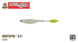 Hyperlastics Dartspin Lures-Lures-Hyperlastics-Length: 3.5" - Weight: 1/8oz - Q'ty/Pk: 2-Glow-Tackle World