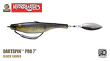 Hyperlastics Dartspin Pro Lures (Rigged Weedless Ver.)-Lures-Hyperlastics-Length: 7" - Weight: 1 1/2oz-Black Shiner-Tackle World