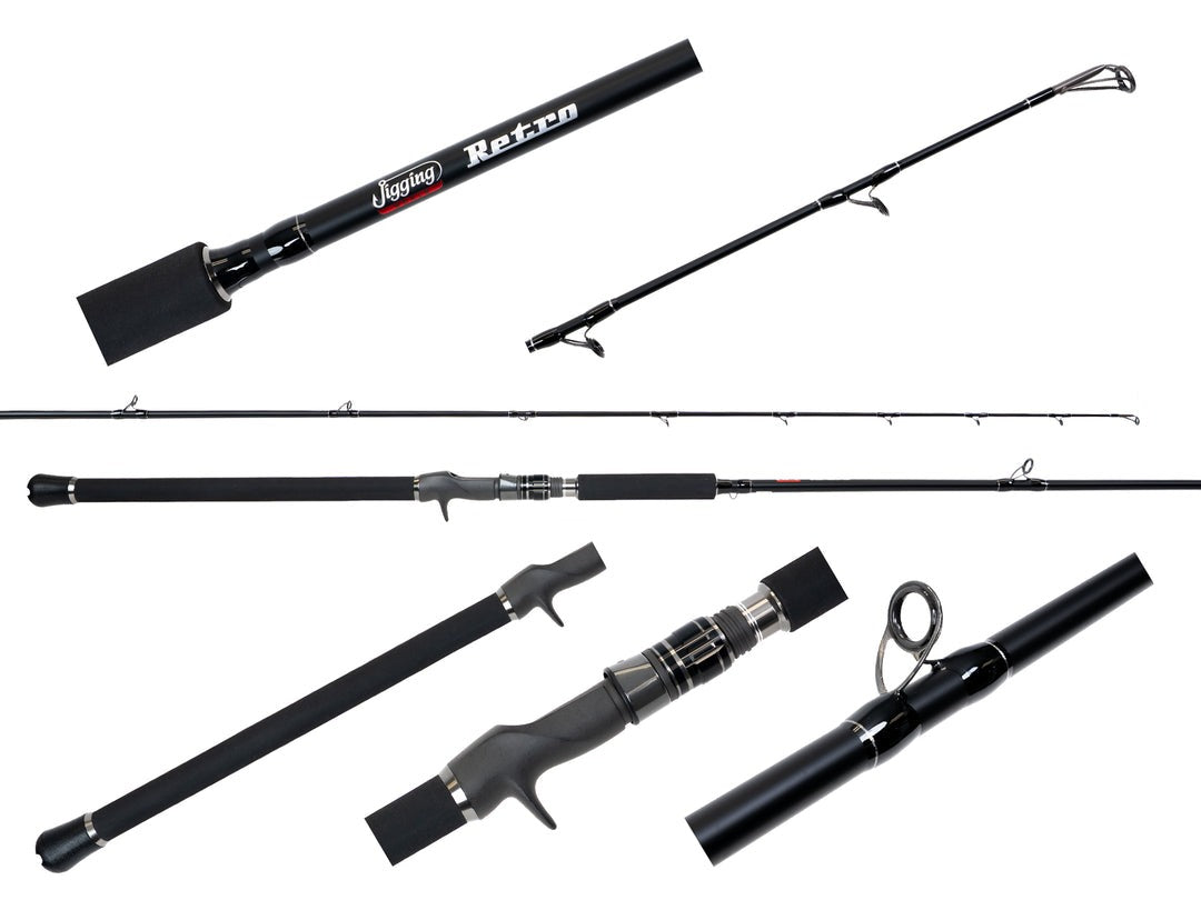 Jigging World Retro Casting Rods-Rod-Jigging World-JW-RET761BKC-M-Tackle World