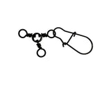 Jigging World 3 Way Swivel with Duo Lock Snap 10 Pack-Terminal Tackle-Jigging World-Tackle World