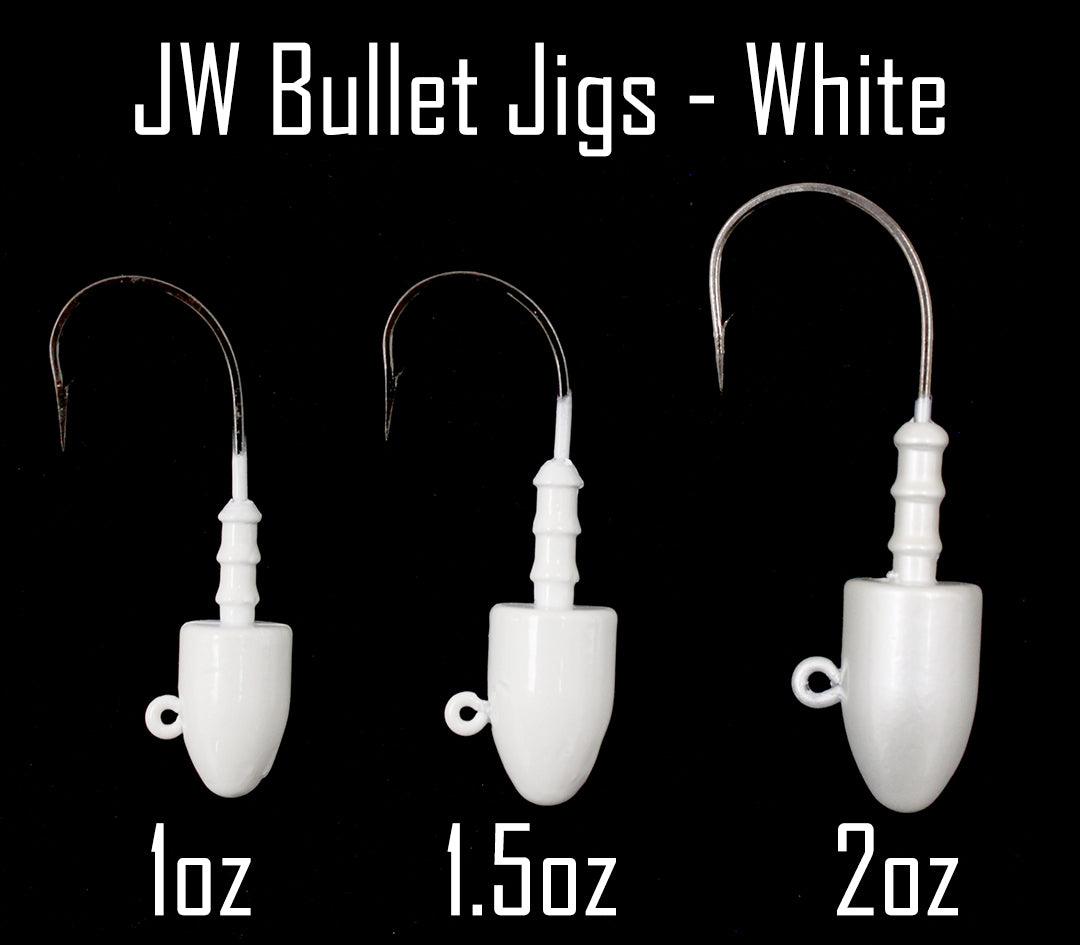 Jigging World Bullet Head Jigs-Lures-Jigging World-White-1 oz-Tackle World