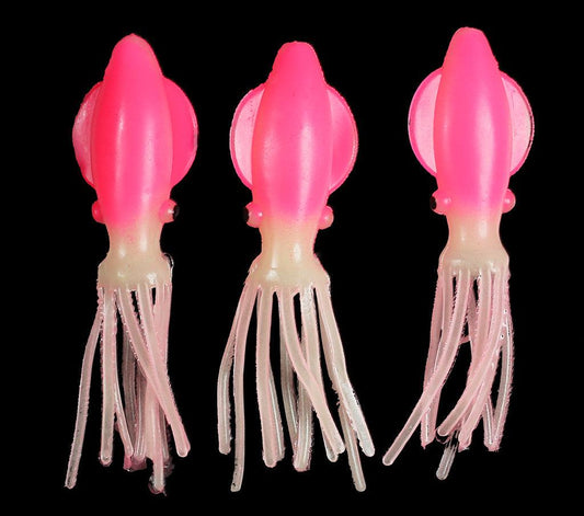 Jigging World Fat Squid Soft Bait Teasers-Lures-Jigging World-Pink/Glow-3"-Tackle World