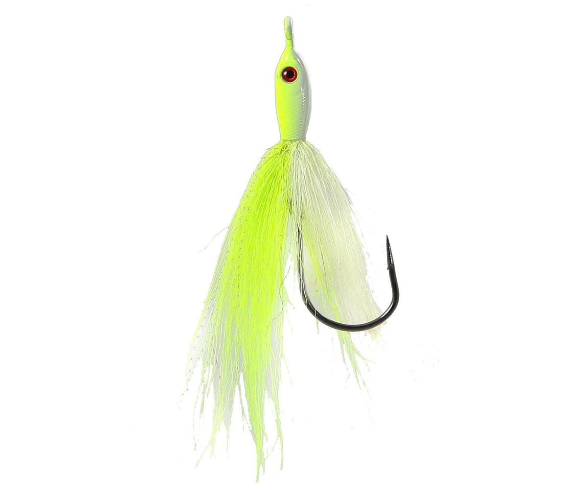 Jigging World Fluke Candy Teasers V2 with Bucktail-Lures-Jigging World-Chartreuse-Tackle World