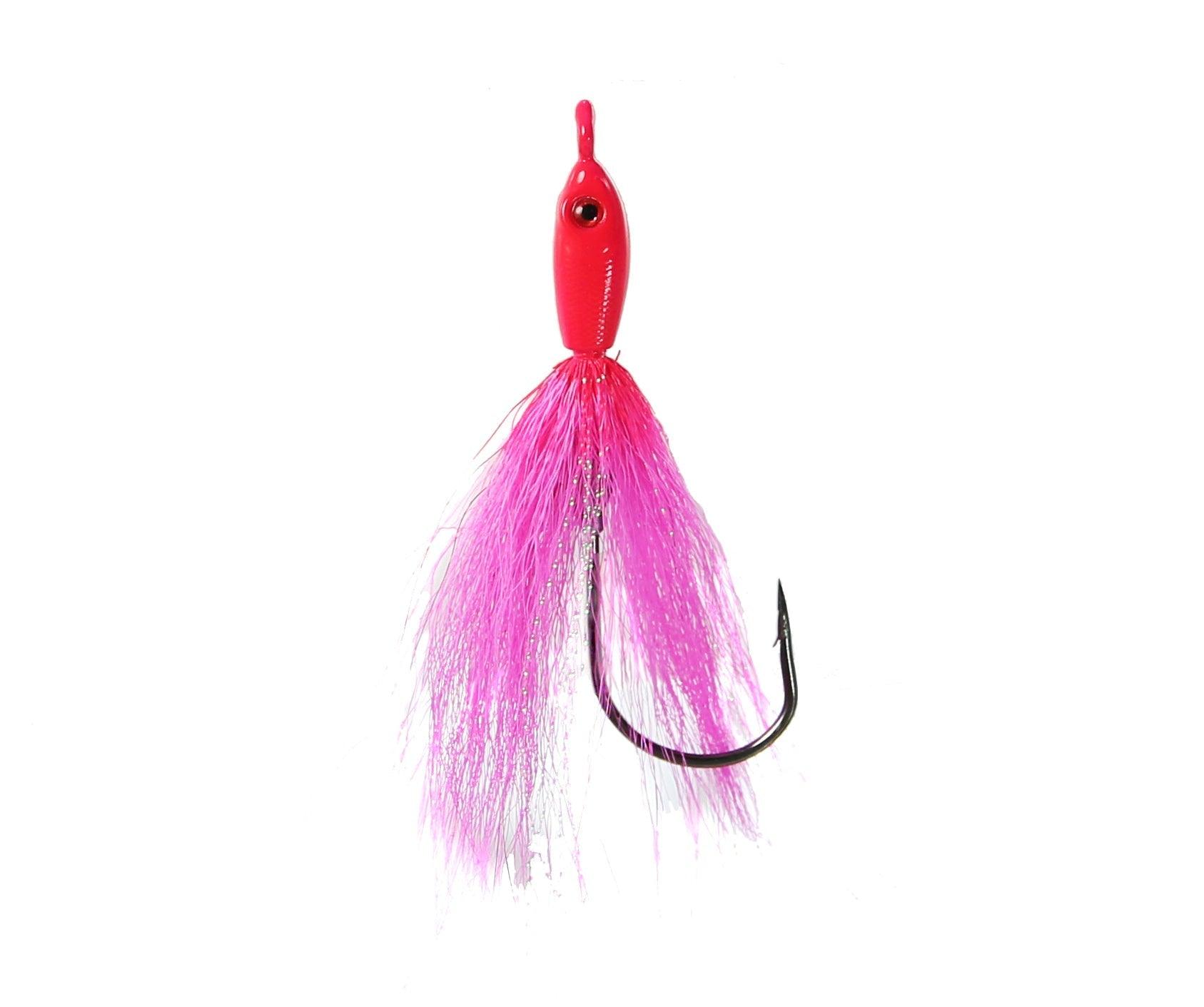 Jigging World Fluke Candy Teasers V2 with Bucktail-Lures-Jigging World-Pink-Tackle World