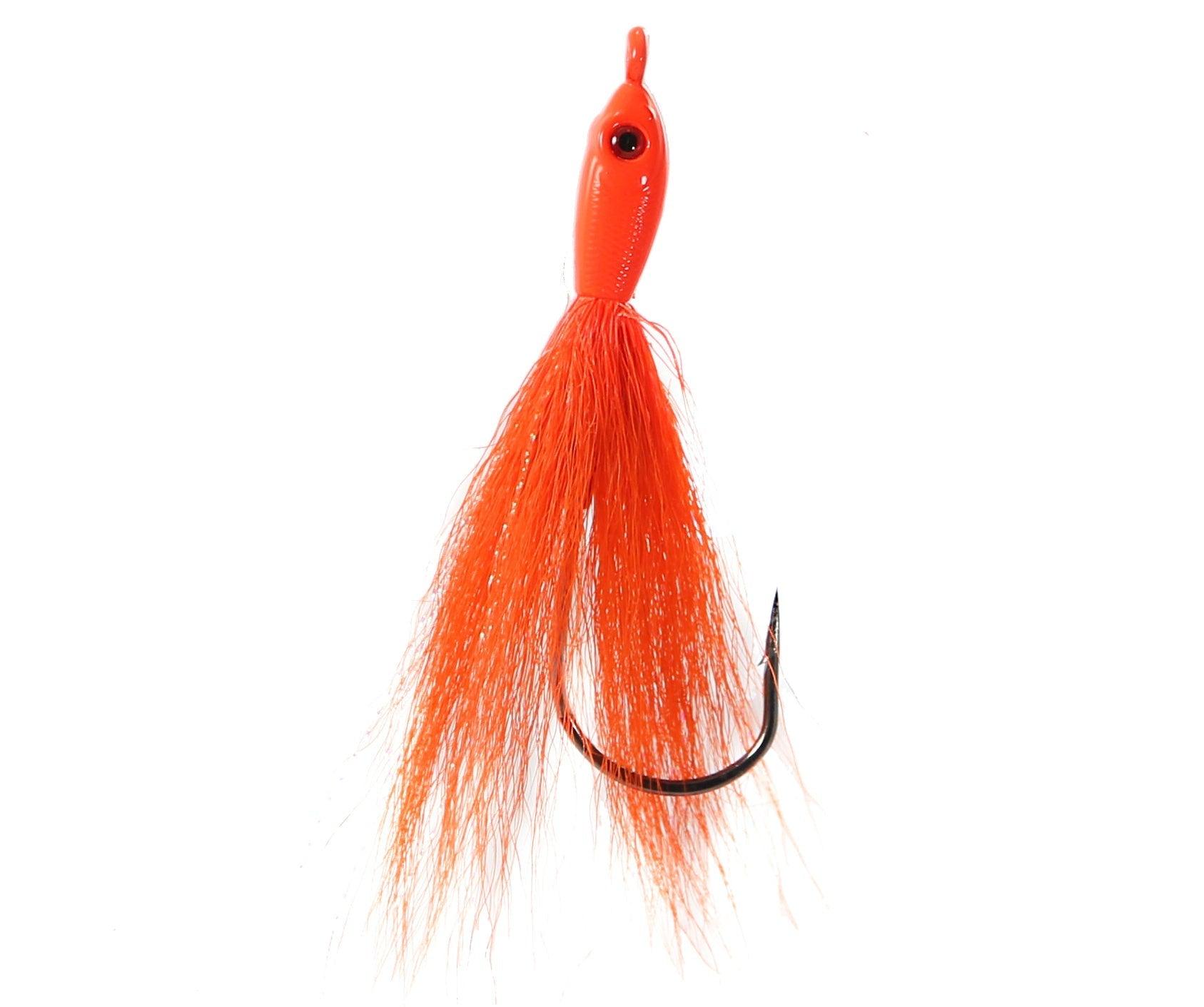 Jigging World Fluke Candy Teasers V2 with Bucktail-Lures-Jigging World-Salmon Red-Tackle World