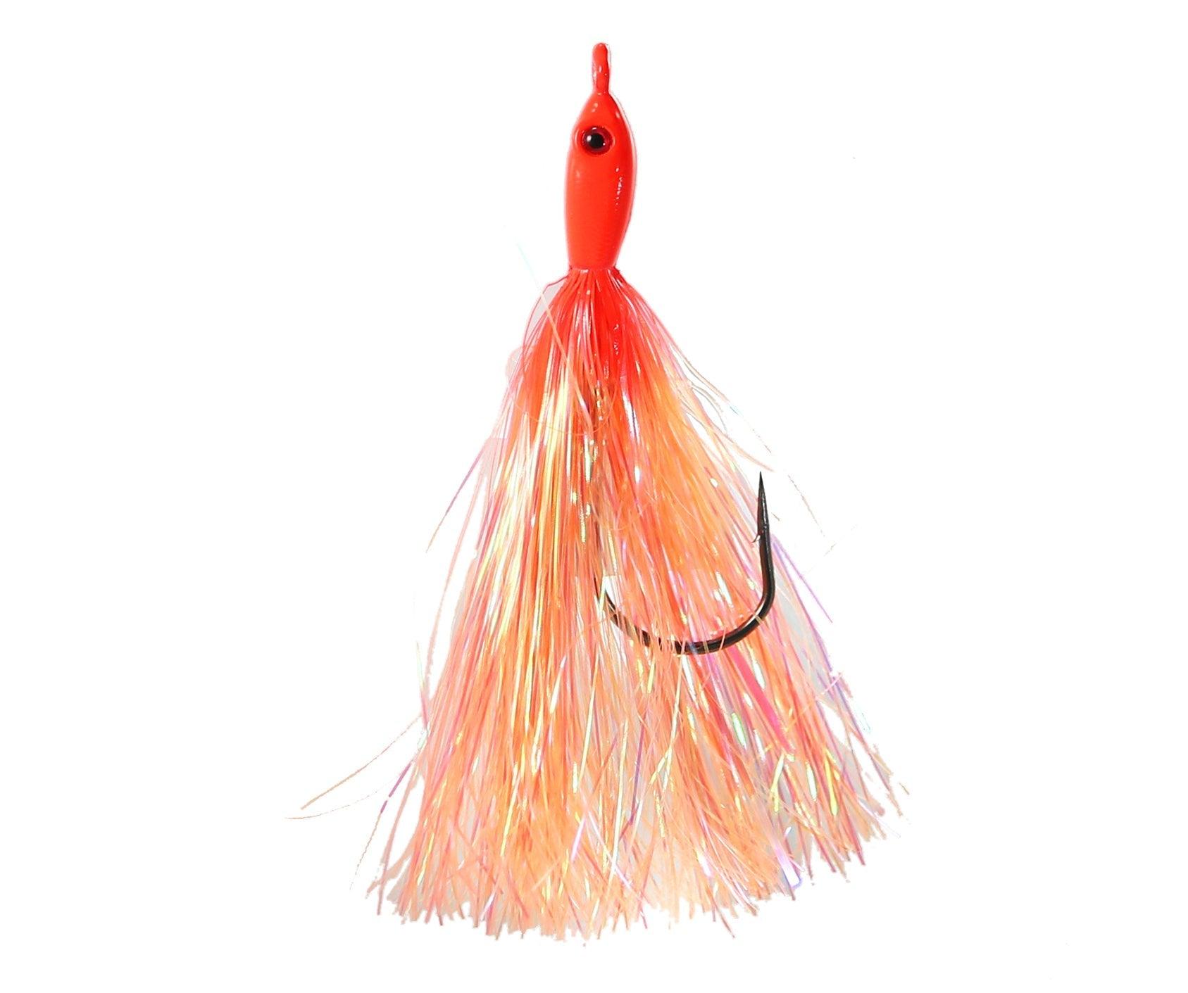 Jigging World Fluke Candy Teasers V2 with Mylar Flash-Lures-Jigging World-Salmon Red-Tackle World