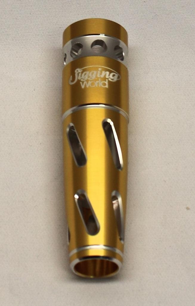 Jigging World H02 Deluxe Aluminum T-Bars Type B-Power Handles & Knobs-Jigging World-Gold/Silver-Tackle World