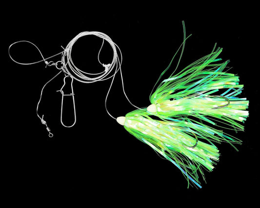 Jigging World Helen-H Fluke Rigs-Terminal Tackle-Jigging World-Chartreuse-Tackle World