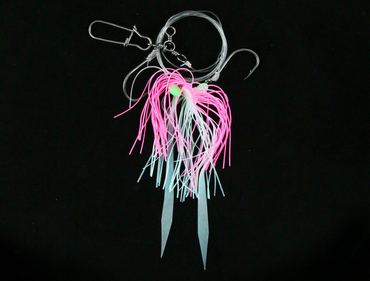 Jigging World Micro Silicone Skirt Tandem Rigs-Terminal Tackle-Jigging World-Pink Shine-Tackle World