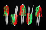 Jigging World Micro Silicone Skirt Teasers-Lures-Jigging World-Nuclear Chicken-Tackle World