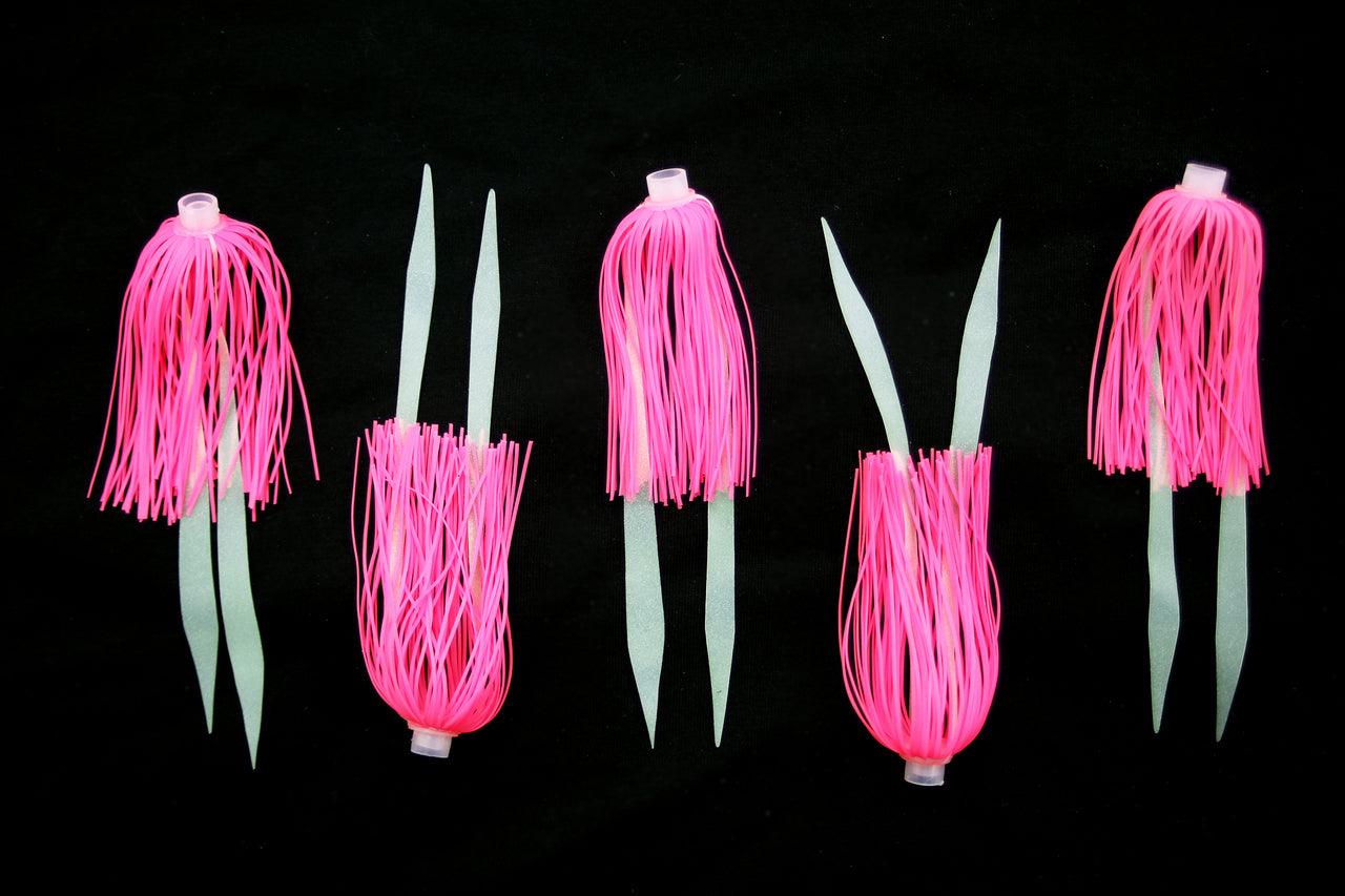 Jigging World Micro Silicone Skirt Teasers-Lures-Jigging World-Pink-Tackle World