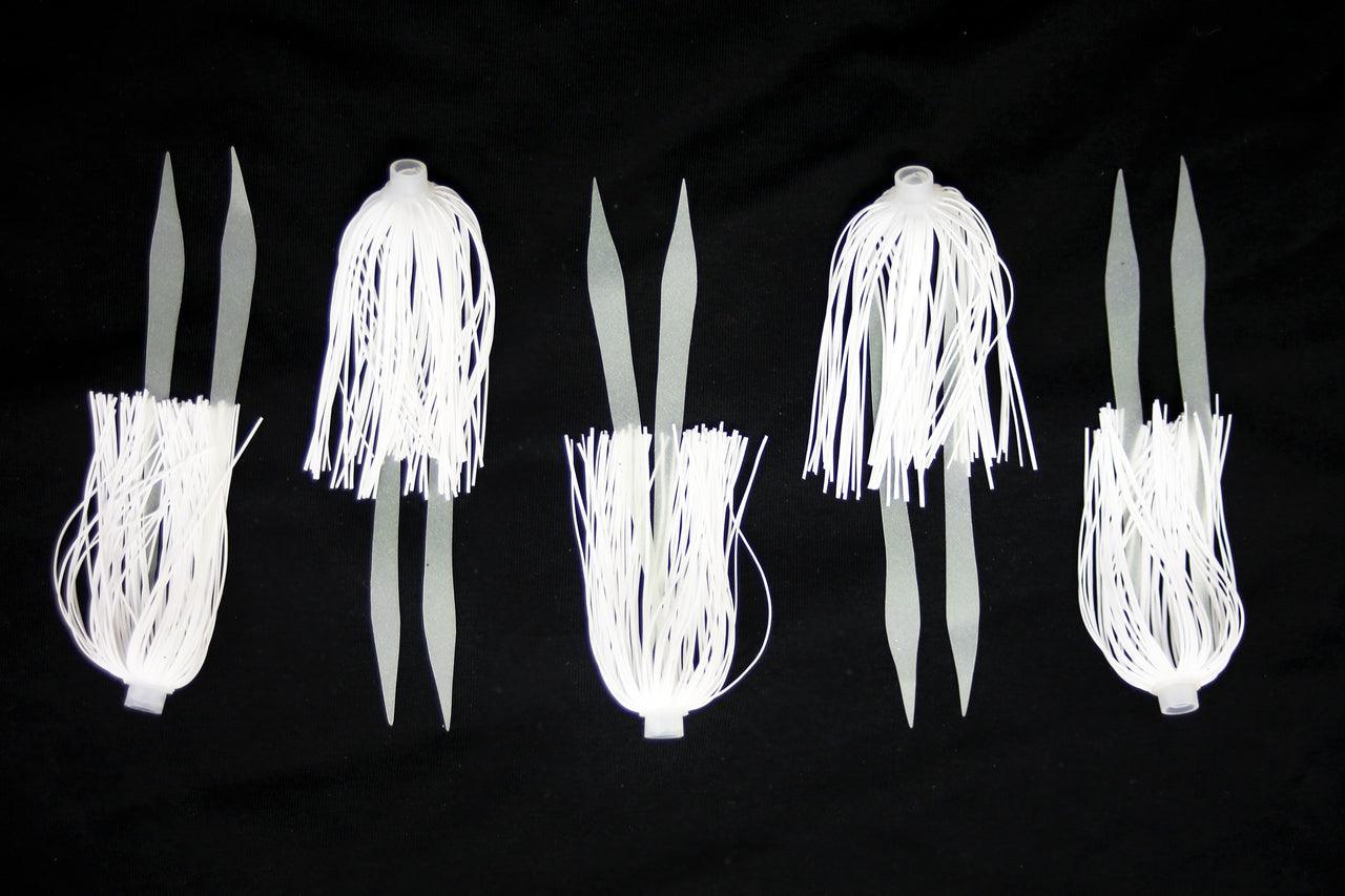 Jigging World Micro Silicone Skirt Teasers-Lures-Jigging World-White-Tackle World