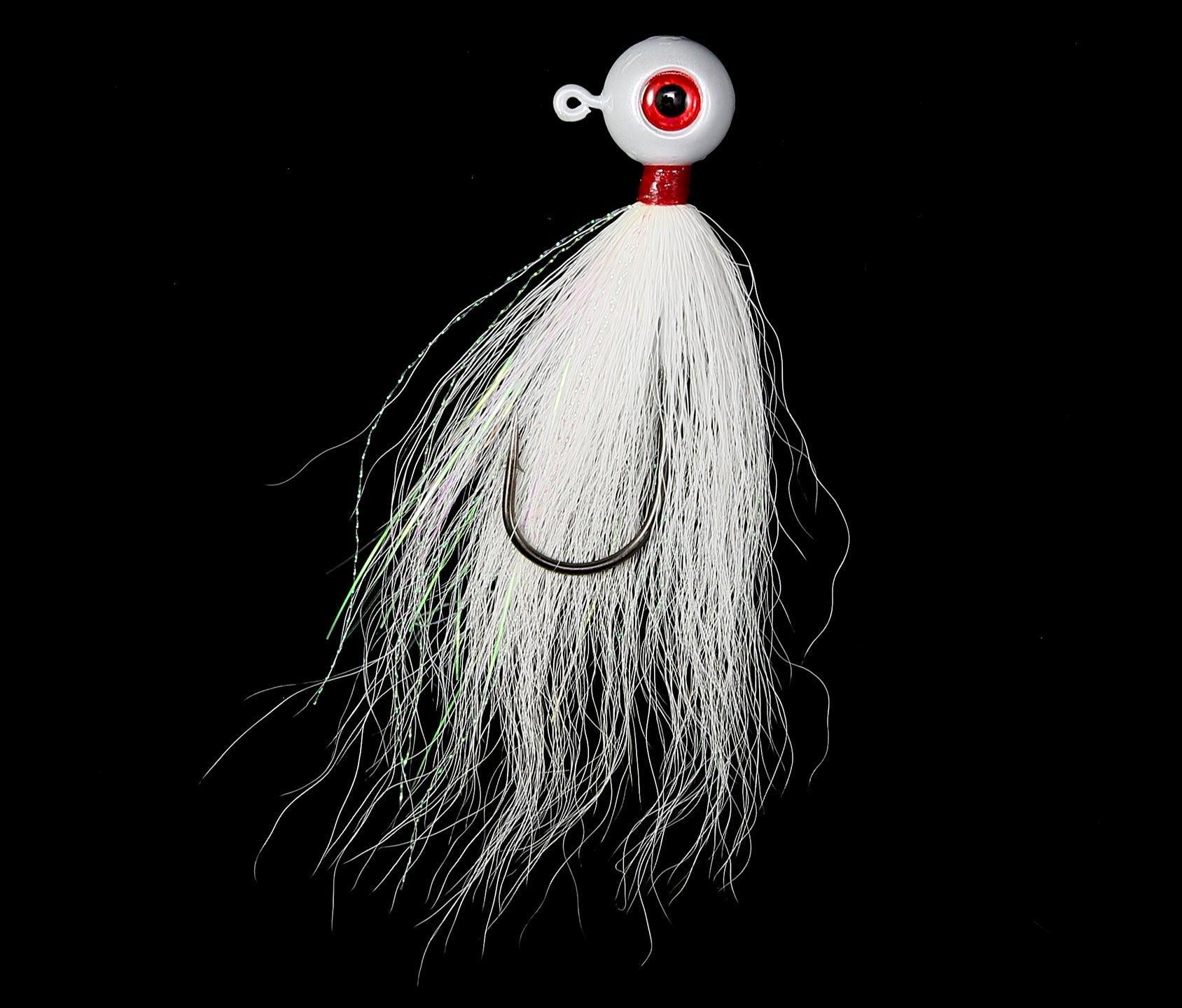 Jigging World Power Ball with Bucktail V2 Jigs-Lures-Jigging World-White-3/8oz-Tackle World