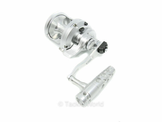 Jigging World - Power Handle for Shimano SpeedMaster 2 Speed Conventional Reels-Power Handles & Knobs-Jigging World-Silver Arm / Silver Aluminum T-Bar-Tackle World