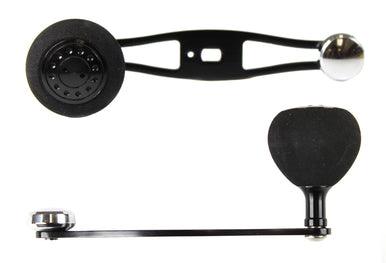 Jigging World - Power Handles for Abu Garcia Low Profile Reels-Power Handles & Knobs-Jigging World-Straight Black Arm/39mm EVA Black Cap-Tackle World