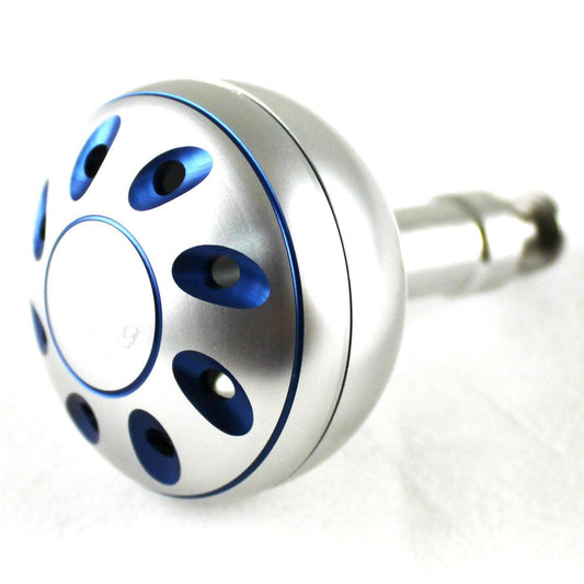 Jigging World - Power Knobs for Van Staal & ZeeBaas Spinning Reels-Power Handles & Knobs-Jigging World-39mm Silver/Blue Knob-Tackle World