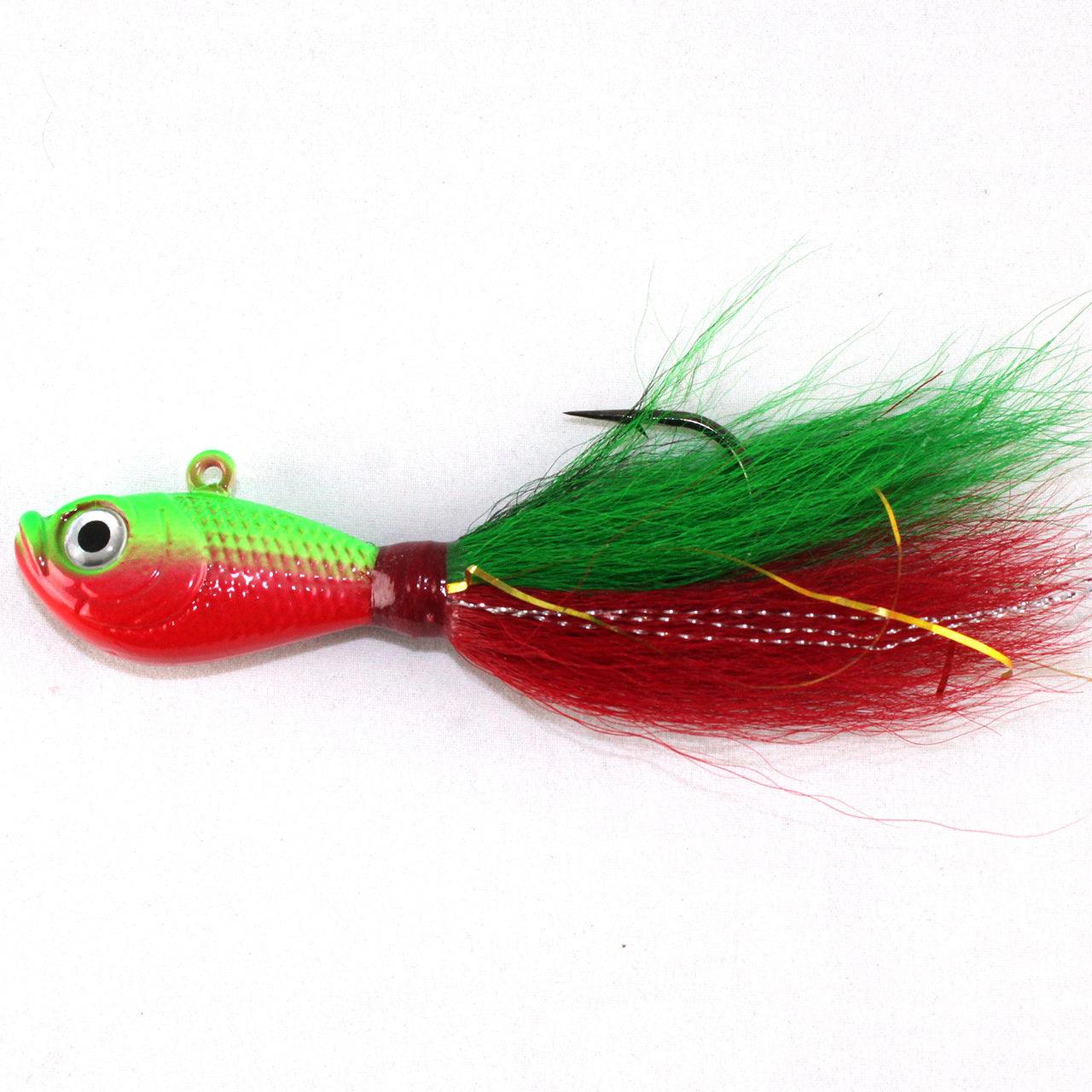 Jigging World Premium Bucktail Jigs Ver. 1 CLOSE-OUT-Lures-Jigging World-3/8 oz-Nuclear Chicken-Tackle World