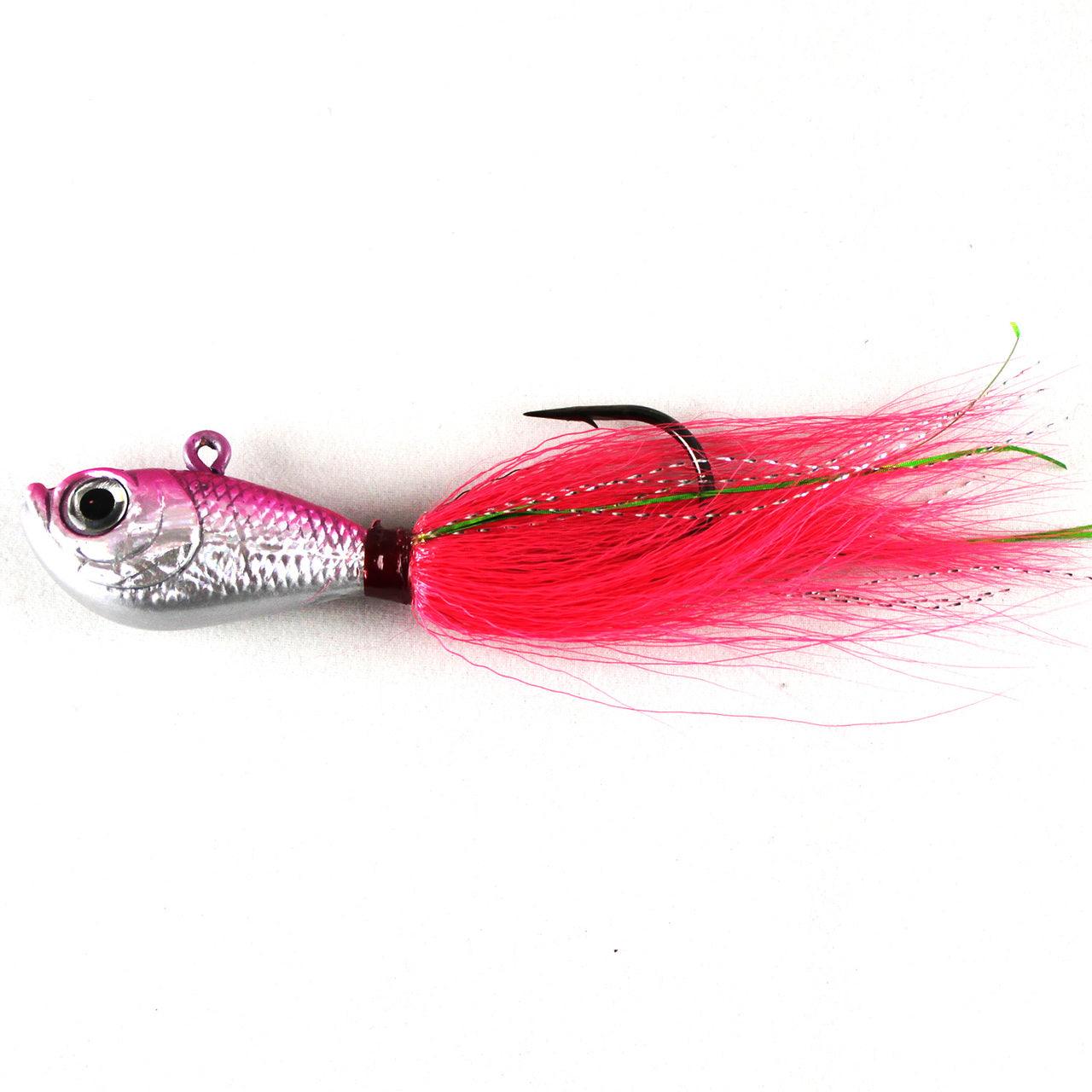 Jigging World Premium Bucktail Jigs Ver. 1 CLOSE-OUT-Lures-Jigging World-3/8 oz-Pink-Tackle World