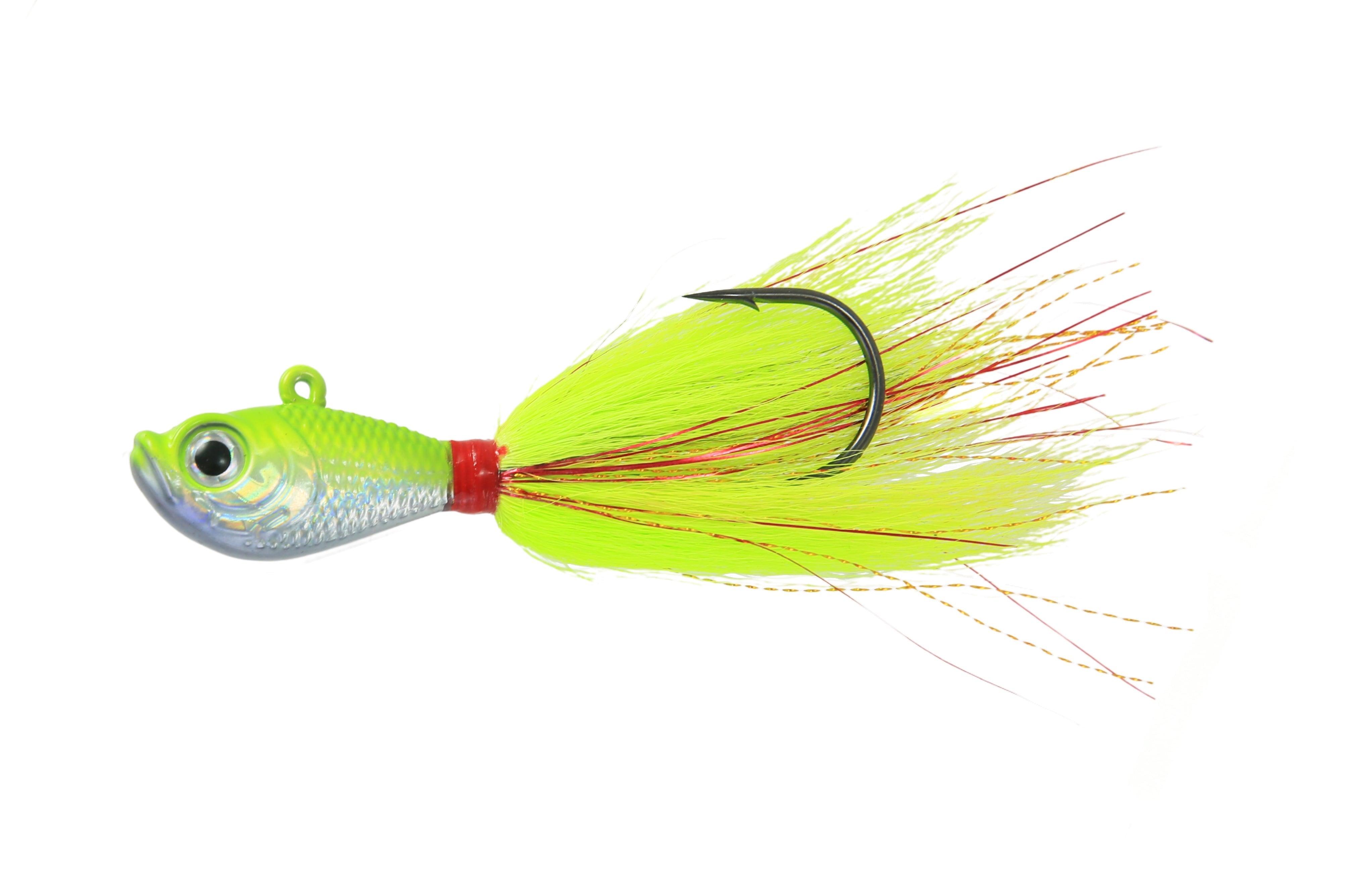 Jigging World Premium Bucktail V2 Jigs-Lures-Jigging World-Chartreuse-3/8 oz-Tackle World