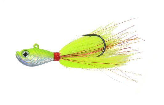 Jigging World Premium Bucktail V2 Jigs-Lures-Jigging World-Chartreuse-3/8 oz-Tackle World