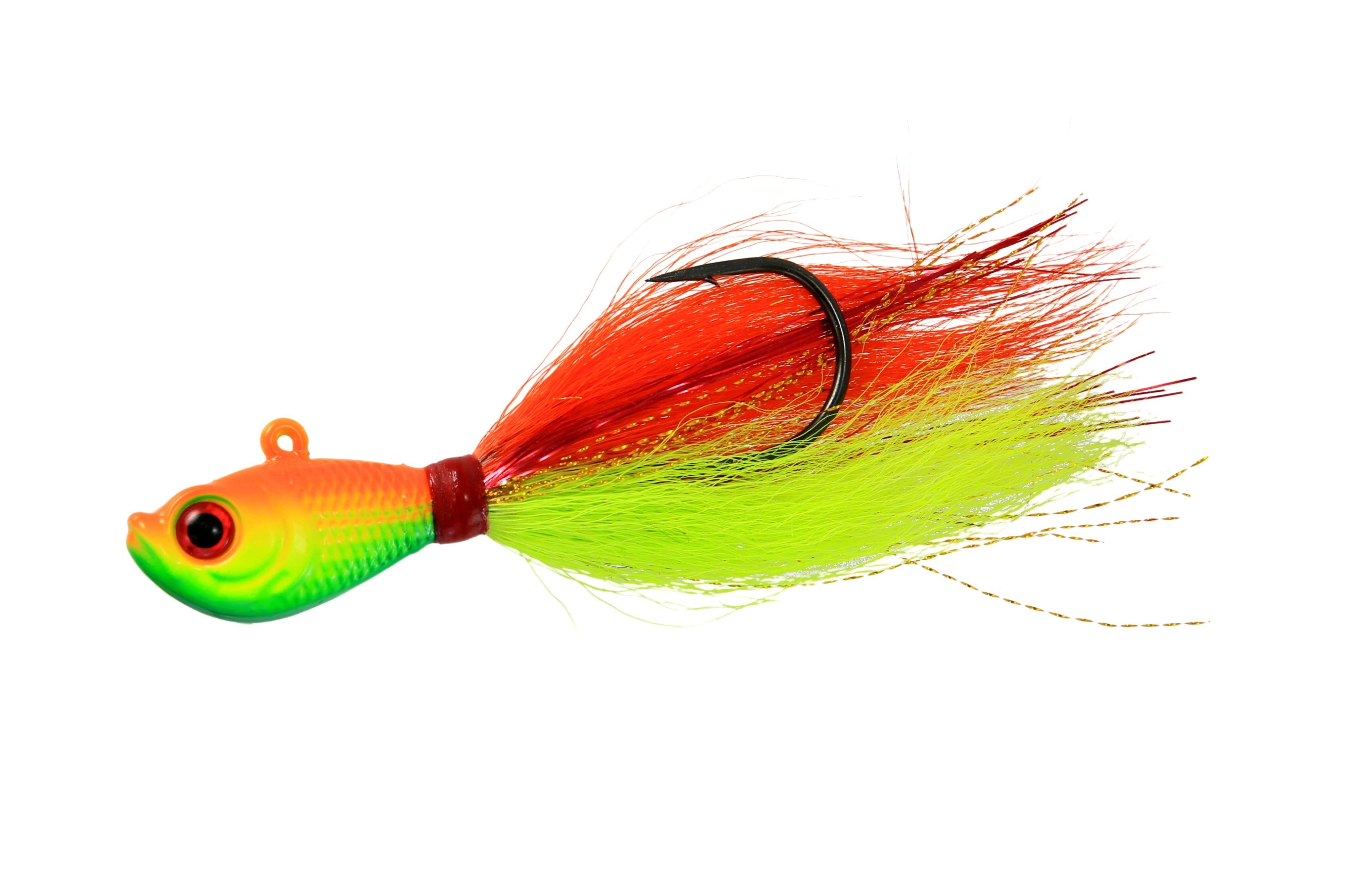 Jigging World Premium Bucktail V2 Jigs-Lures-Jigging World-Fire Tiger-3/8 oz-Tackle World