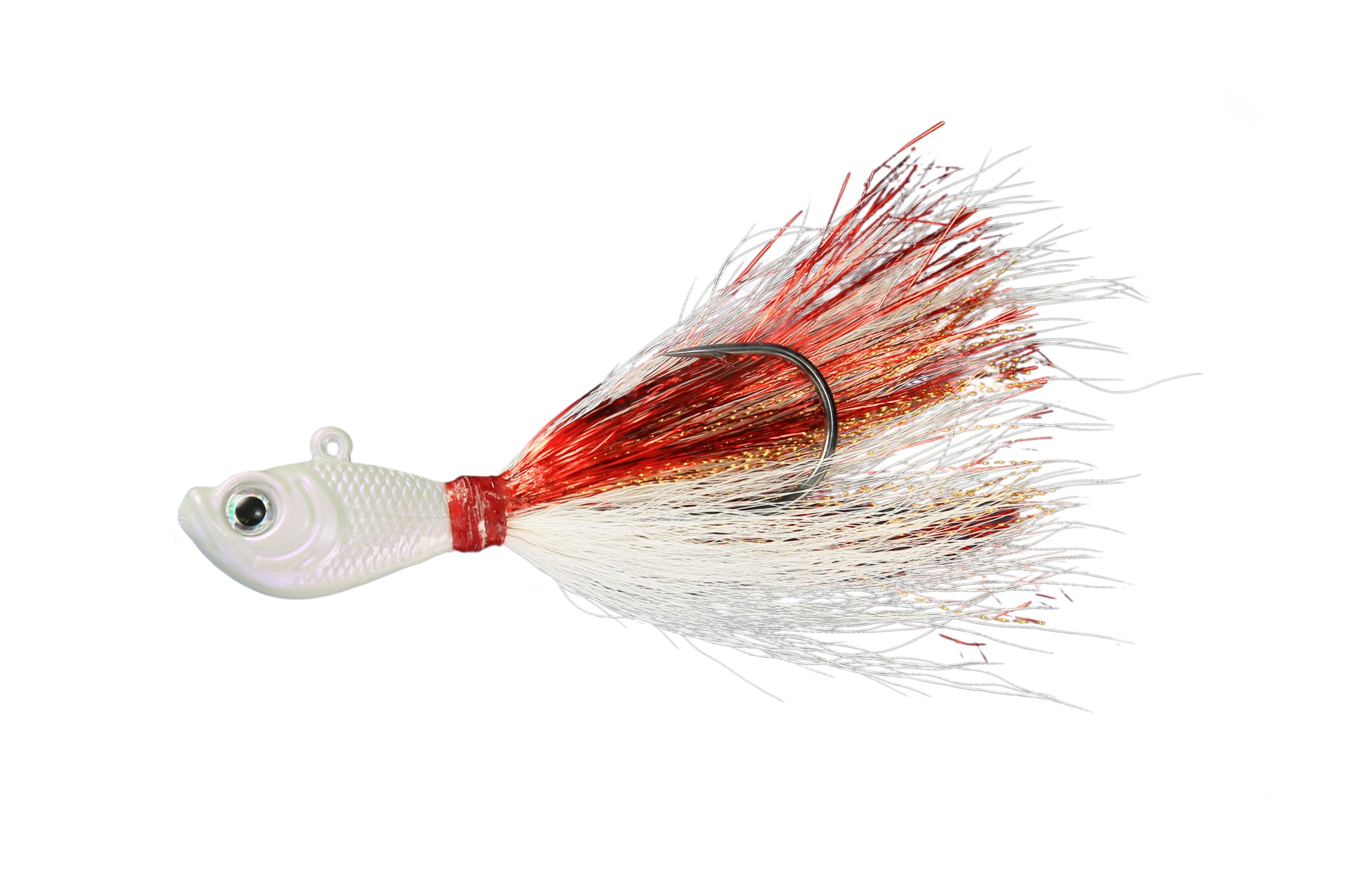 Jigging World Premium Bucktail V2 Jigs-Lures-Jigging World-White-3/8 oz-Tackle World