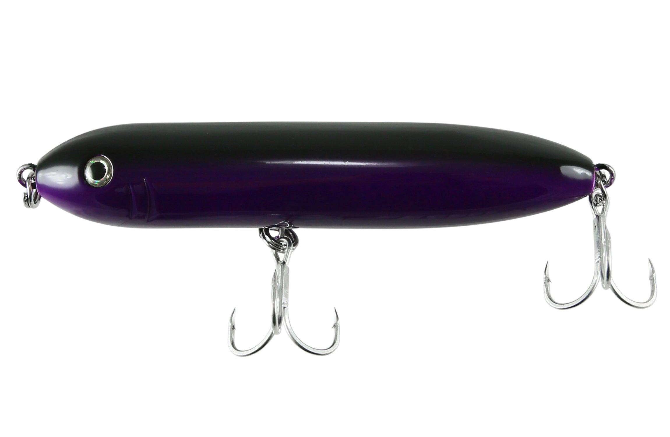 Jigging World "The Bone" Rattle Stickbaits-Lures-Jigging World-Length: 165mm (6.5") - Weight: 3.1oz [Rigged - Black Purple]-Tackle World