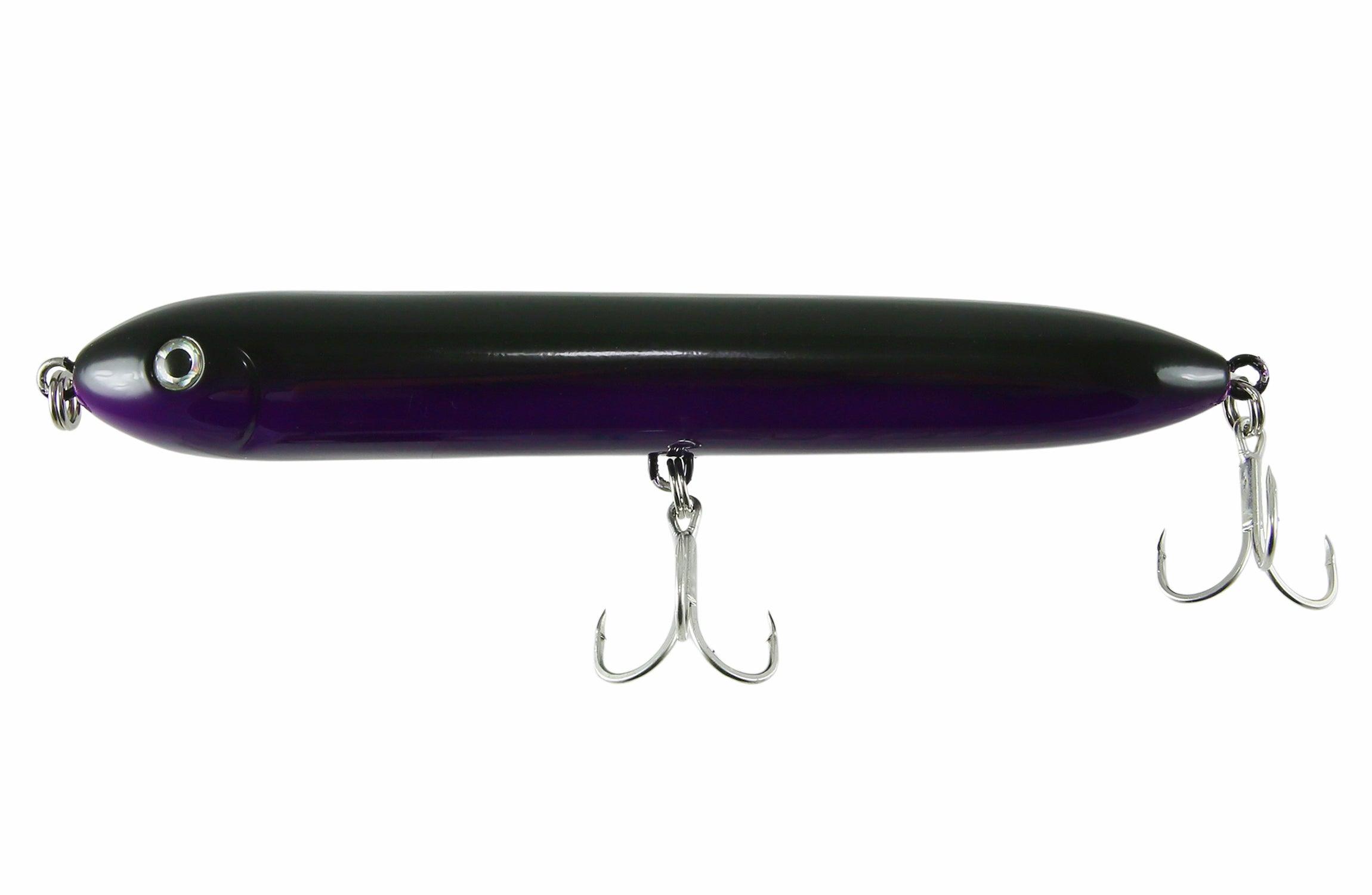 Jigging World "The Bone" Rattle Stickbaits-Lures-Jigging World-Length: 228mm (9") - Weight: 3.5oz [Rigged - Black Purple]-Tackle World