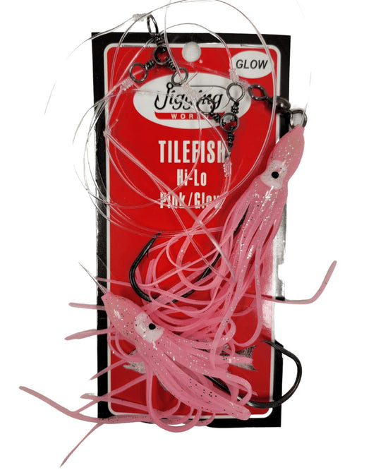 Jigging World Tilefish Hi-Lo Rigs-Terminal Tackle-Jigging World-Pink/Glow-Tackle World