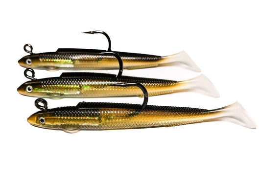 Joe Baggs Miracle Minnows (Sandeels)-Lures-Joe Baggs-5/8oz (5pk)-Sandeel Brown-Tackle World