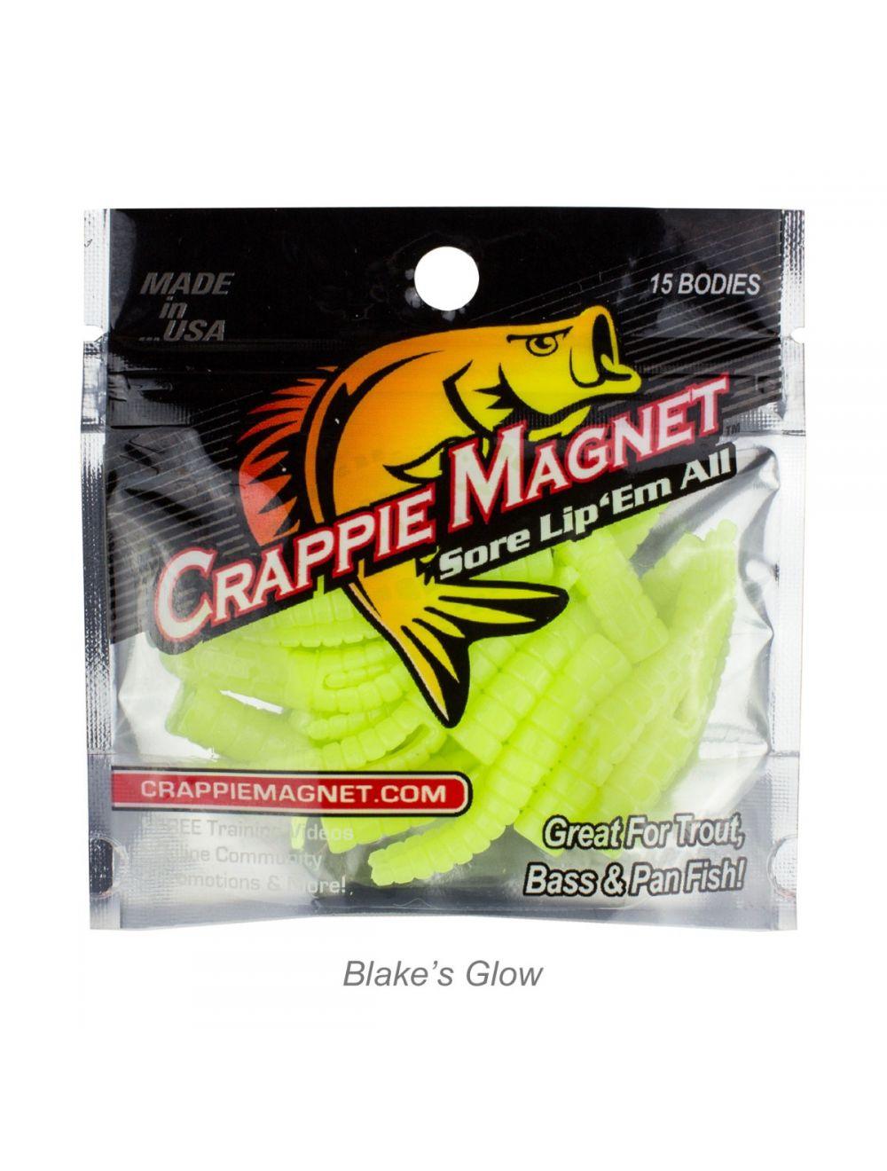 Leland Lures Crappie Magnet 15pc Body Packs-Lures-Leland Lures-Blake's Glow-Tackle World