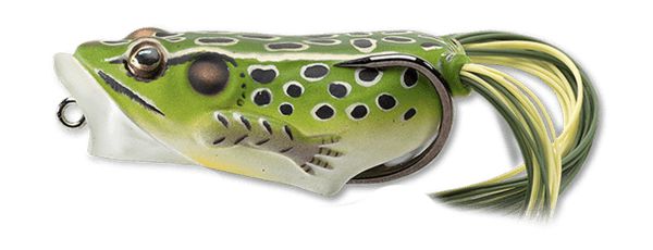 Live Target Hollow Body Frog Poppers-Lures-Live Target-Green/Yellow-Length: 2" - Weight: 3/8oz-Tackle World