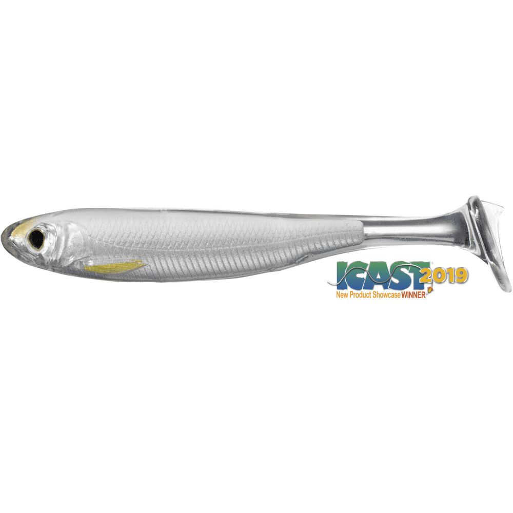 Live Target Slow-Roll Shiners-Lures-Live Target-Silver/Pearl-Length: 4"-Tackle World