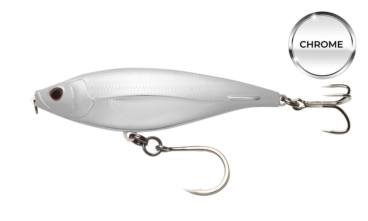 Nomad Madscad 190 AT Chrome Limited Edition Sink 7-1/2" - 7-3/4oz Trolling Lures-Lures-Nomad-Model 190 AT Sinking - 7-1/2" - 7-3/4oz-Coral Sea Chrome-Tackle World