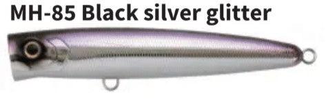 Major Craft Bassday 160mm Bungy Popper-Lures-Major Craft-Black Silver Glitter-Tackle World