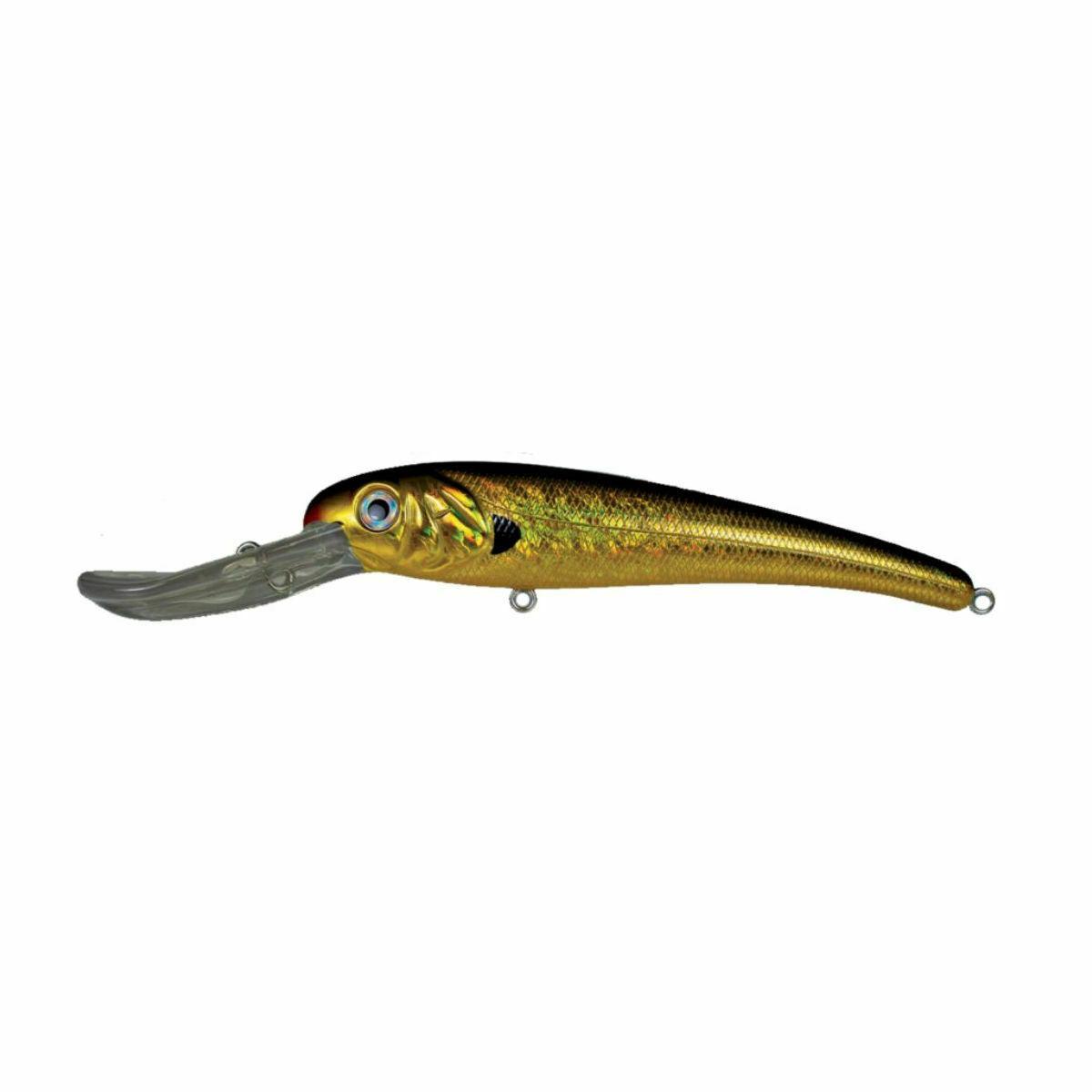 Mann's Stretch 15+, 25+, 30+ Trolling Lures-Lures-Mann's-25+ - Length: 8" - Weight: 2oz-Gold/Black-Tackle World