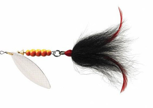 Mepps Giant Killer Bucktail Inline Spinners-Lures-Mepps-Blade: Silver - Tail: Black-Weight: 1 1/4oz-Tackle World